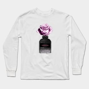 Black Perfume & Rose Long Sleeve T-Shirt